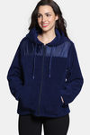 Zivame Winter Plum Sherpa Hoodie - Medieval Blue — thumbnail 2